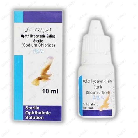 saline drop eye test|hypertonic sodium chloride eye drops.